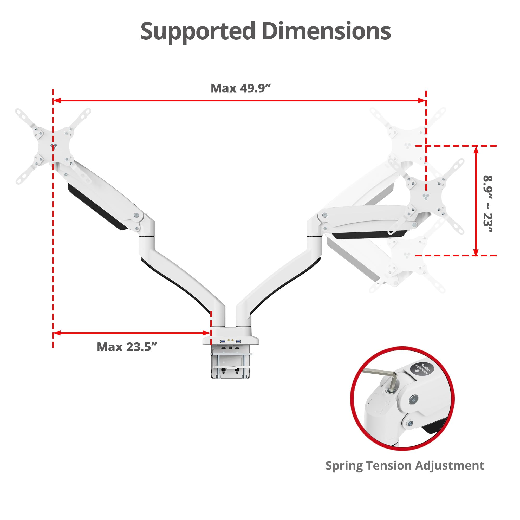 SIIG Soporte De Computadora Para Monitor único Con Luces RGB Relajantes 