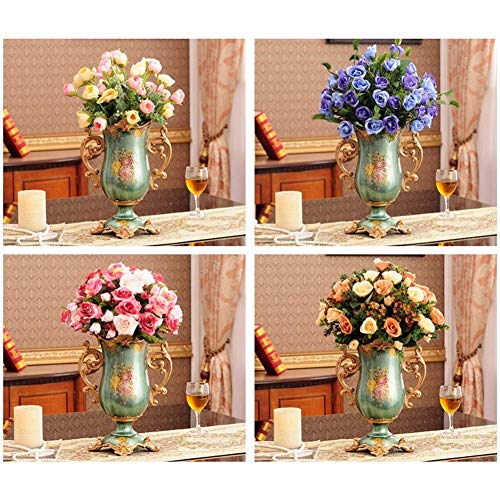 Vase en résine rétro incassable pour décoration de table hôtel et maison chic - 4