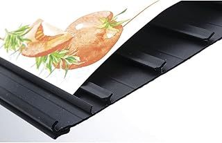 Produce Track Signs Without Tape Matte Black Plastic 6 Channel Unframed - 48