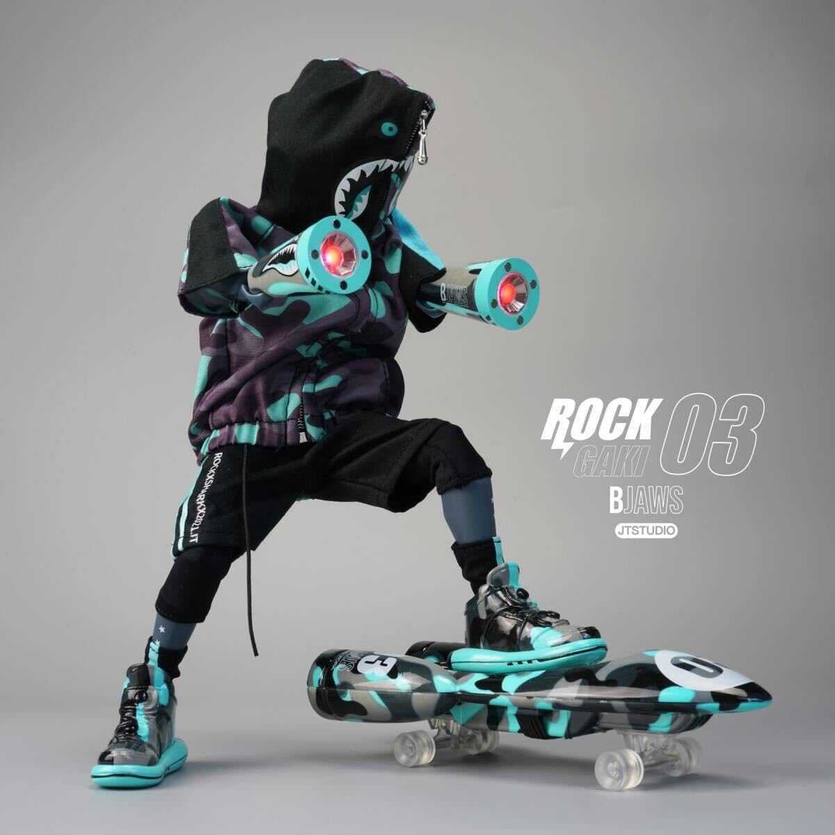 Amazon.co.jp: J.T STUDIO JT 1/6 Rock Gaki Jaws Pink.Ver ＆ Green