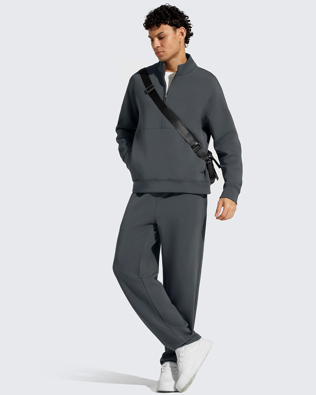 G4Free Smoofit Fleece Sweatshirts for Men Half Zip Mock Neck Pullover Casual Fashion Sweat Shirt with Pocket Fall Winter - Image 6