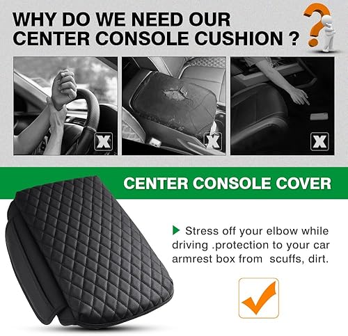 Miniatura 7 de Shademax Funda de consola central personalizada para Jeep Grand Cherokee WL 2022-2024 2025 2026, accesorios para reposabrazos de funda de