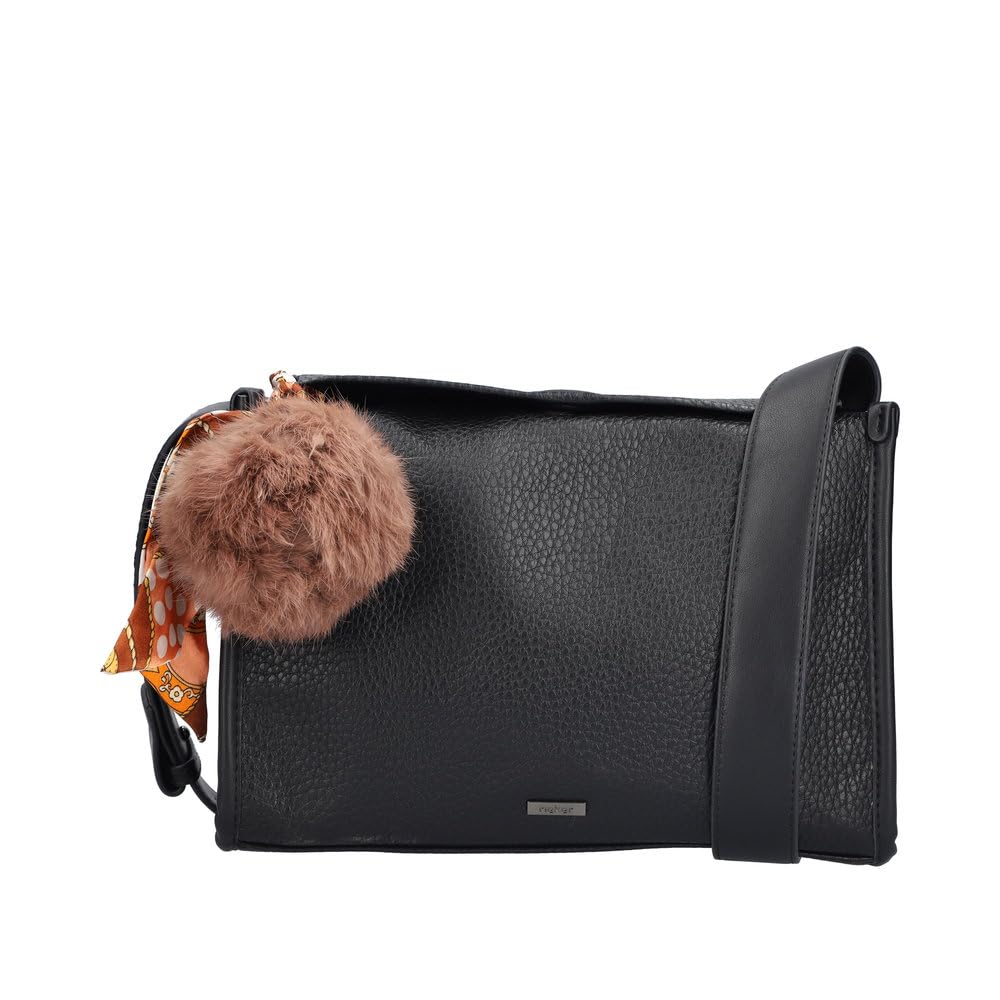 Rieker Ladies H1656 Handbag, black, 285x110x190 cm