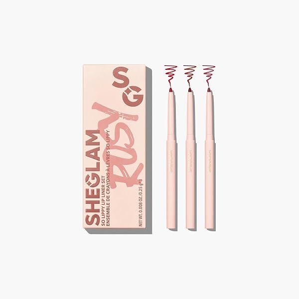 SheGlam So Lippy Lip Liner 3-Piece Set, Rose Garden