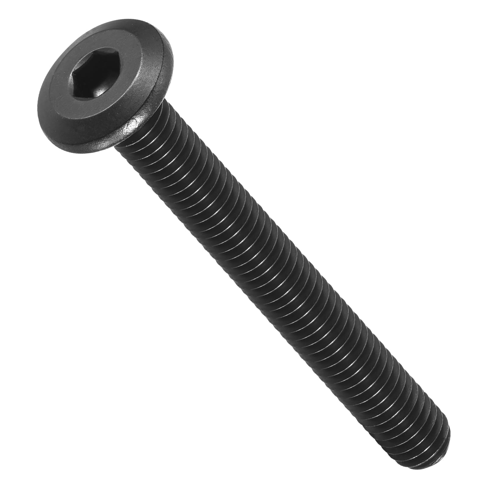 METALLIXITY Flat Head Hex Socket Cap Screws Bolts(1/4"-20x2-1/2) 10Pcs, 304 Stainless Steel Hex Socket Furniture Bolts Screws - for Furniture