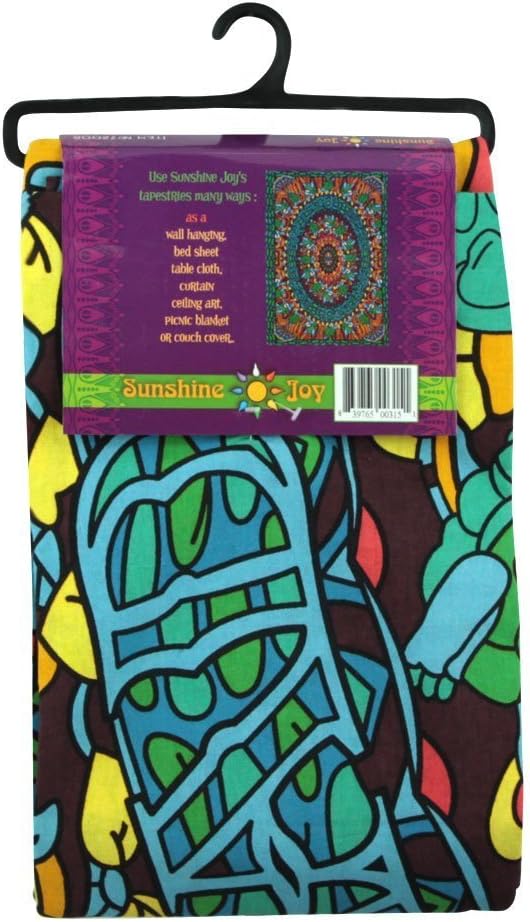 Sunshine Joy Grateful Dead Terrapin Dance Tapestry Tablecloth Wall Art Beach Sheet Huge 60x90 Inches