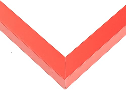 Miniatura 2 de Marco de fotos de madera maciza roja de 35 x 27 pulgadas de ancho de 1 pulgada  Profundidad del marco interior de 0.5 pulgadas  Marco de fotos