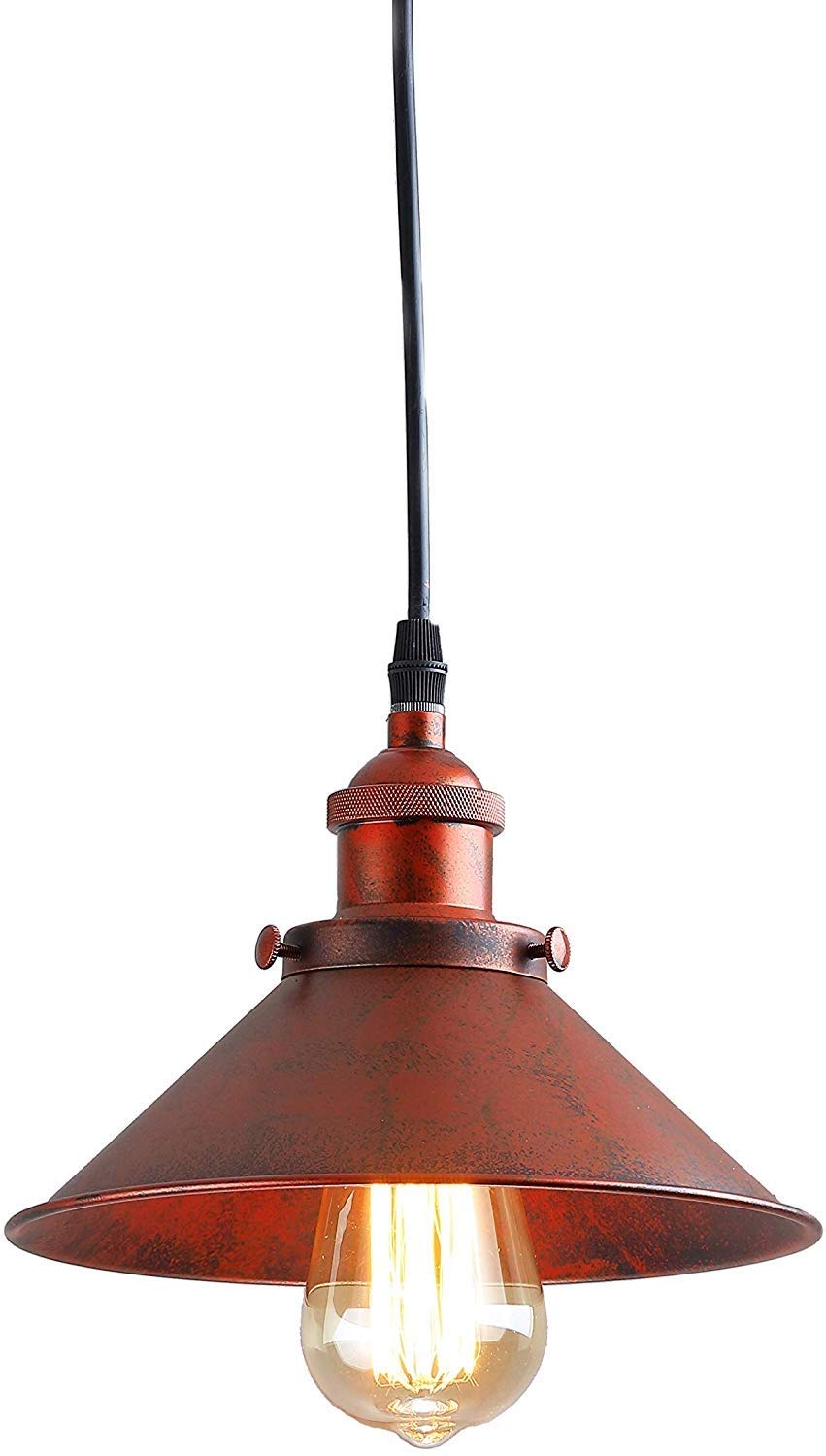 Abinlina One Color American Country Style Farmhouse Chandelier - 1-Light Hanging Lamp For Home