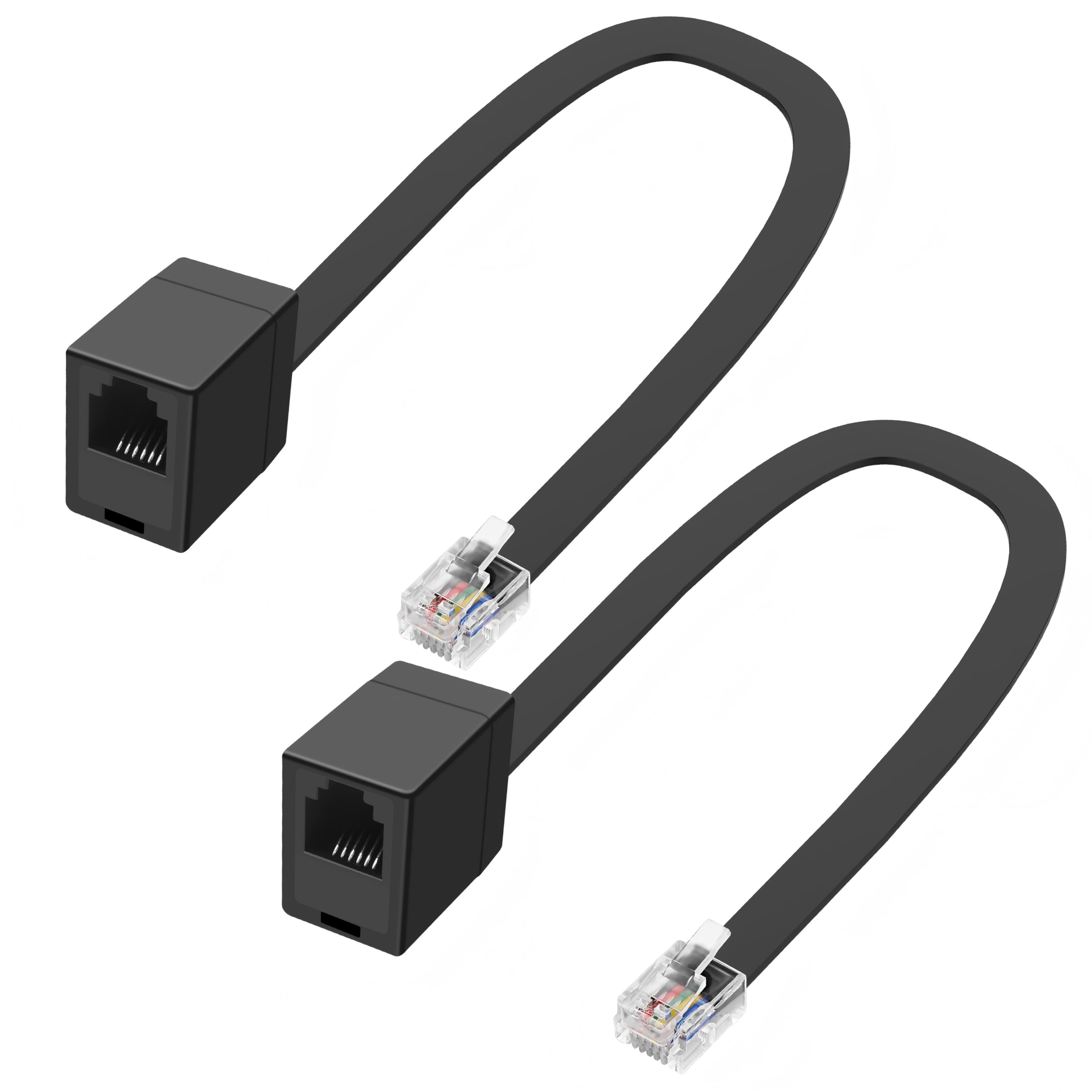 Amazon | MEIRIYFA RJ12 6P6C メス - オス 延長ケーブル RJ11/RJ12