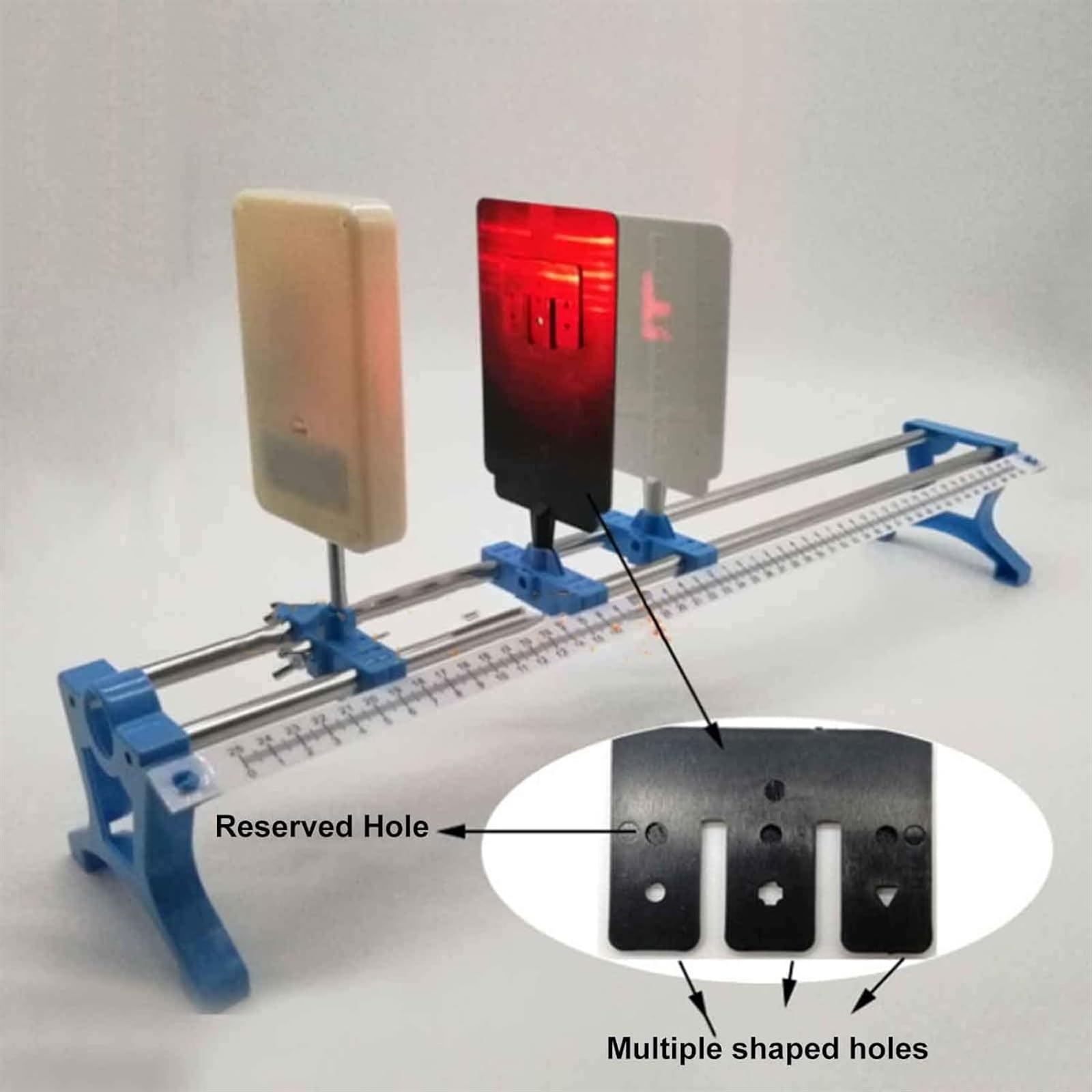 Kit Da Banco Ottico Magnetico-geometrico Portatile, Guida Graduata