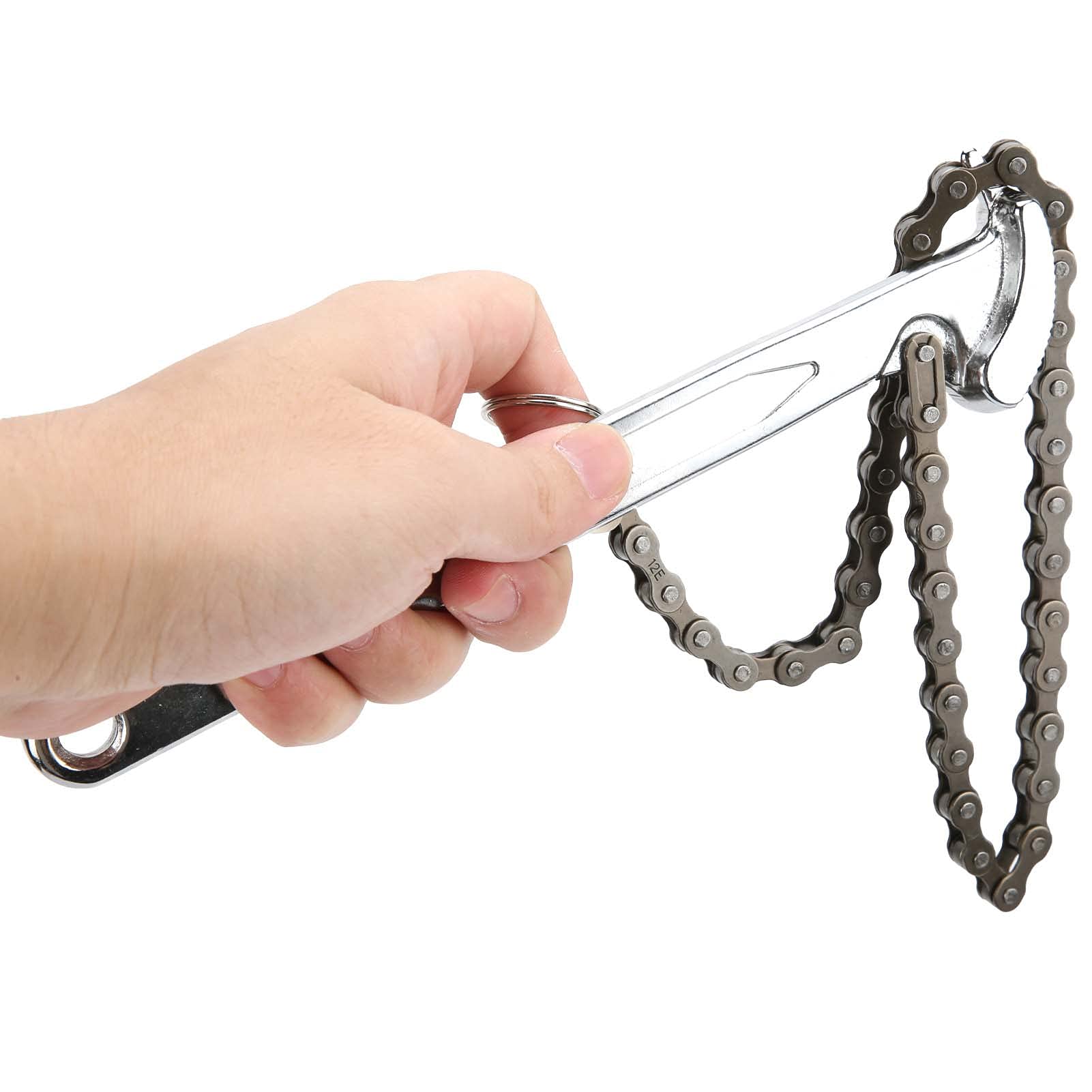 Hyuduo Chiave a catena 9 pollici, chiave a tubo regolabile Chiave a catena a cricchetto Strumento accessorio filtro olio