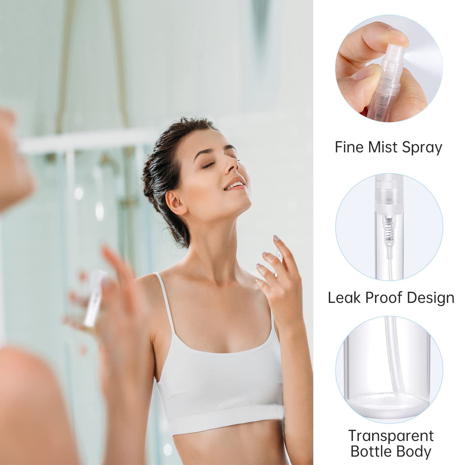 10 Stück 5 Ml Glas-Sprühflaschen Mit Farbverlauf – Für ätherische Öle, Parfüm & Gesichtsspray (mit Trichter)