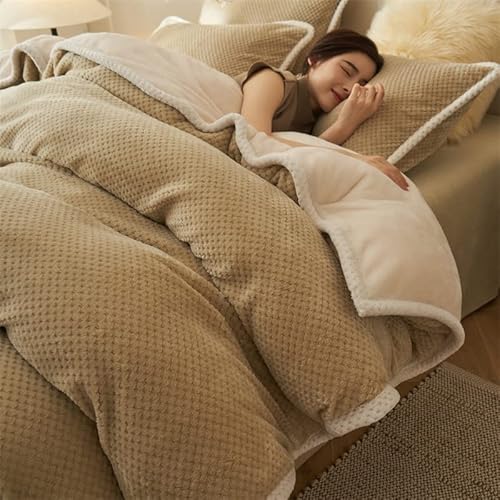 Sabana Bajera 180x200-Juego De Ropa De Cama De Navidad-Funda NóRdica De Franela, Ropa De Cama Gruesa, CáLida Y Suave para La Piel En Invierno, Manta Disponible En Todas Las Estaciones