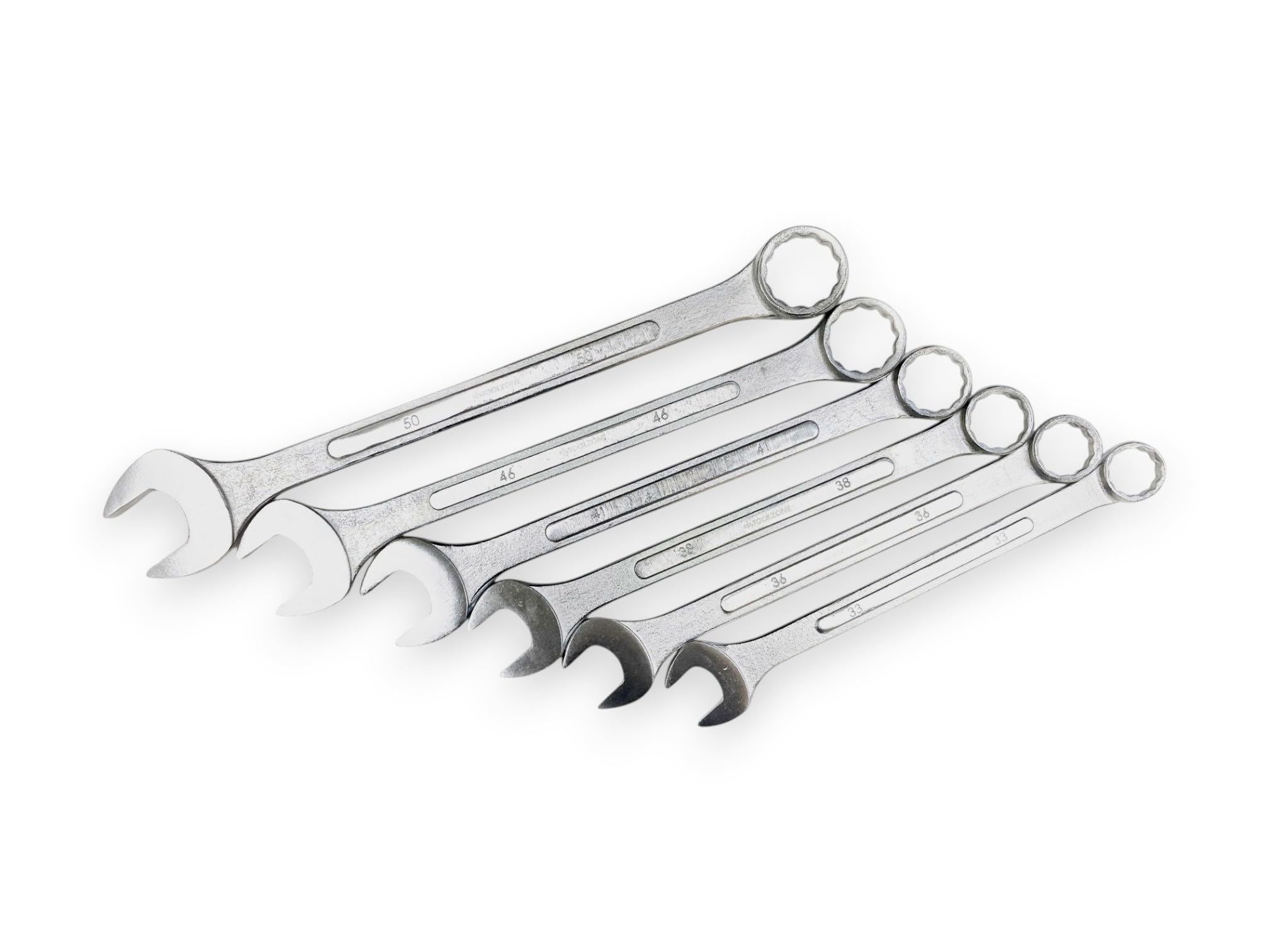 Toolzone 6Pc mm Jumbo Combination Spanners 33-50mm