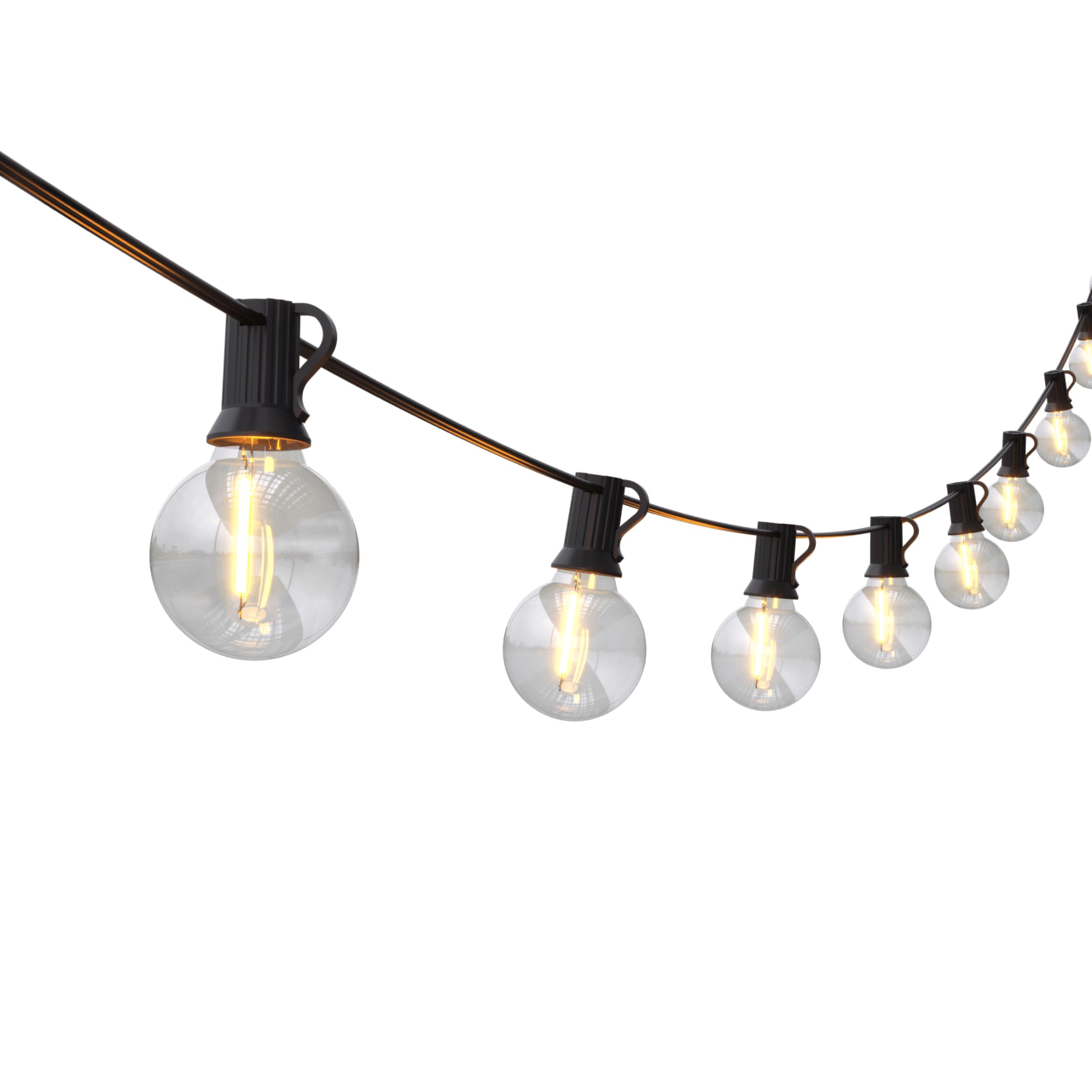 CALEX Festoon Lights Outdoor, 50 LED Bulbs, 30M Warm White Garden String Light, IP44 Waterproof, Remote Control - Image 2