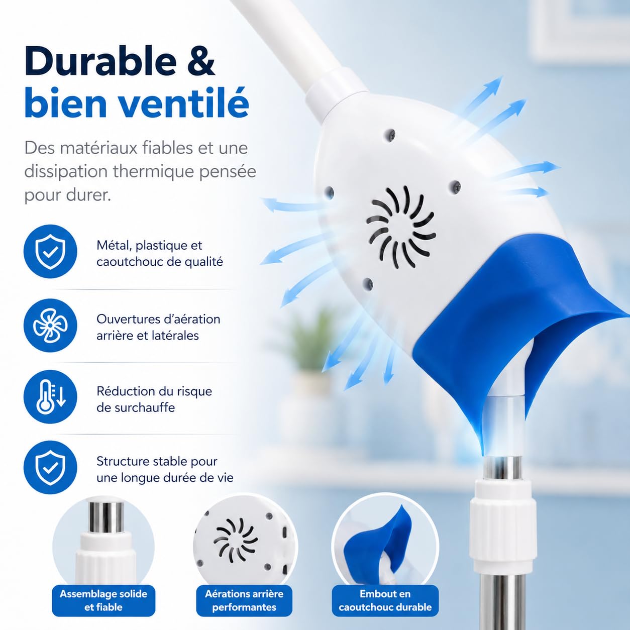 Lampe LED de Blanchiment Dentaire Professionnelle 36 W, Lumière Bleue et Rouge, Minuterie 0–20 Min, Angle Réglable, Appareil de Blanchiment des Dents pour Salon, Cabinet Dentaire et Institut de Beauté