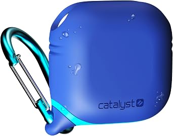 Catalyst Waterproof Case for AirPods 4 - Drop Protection for Apple AirPods 4th Generation with Carabiner, Wireless Charging Silicone Cover for Apple AirPods 4 Case for Women and Men