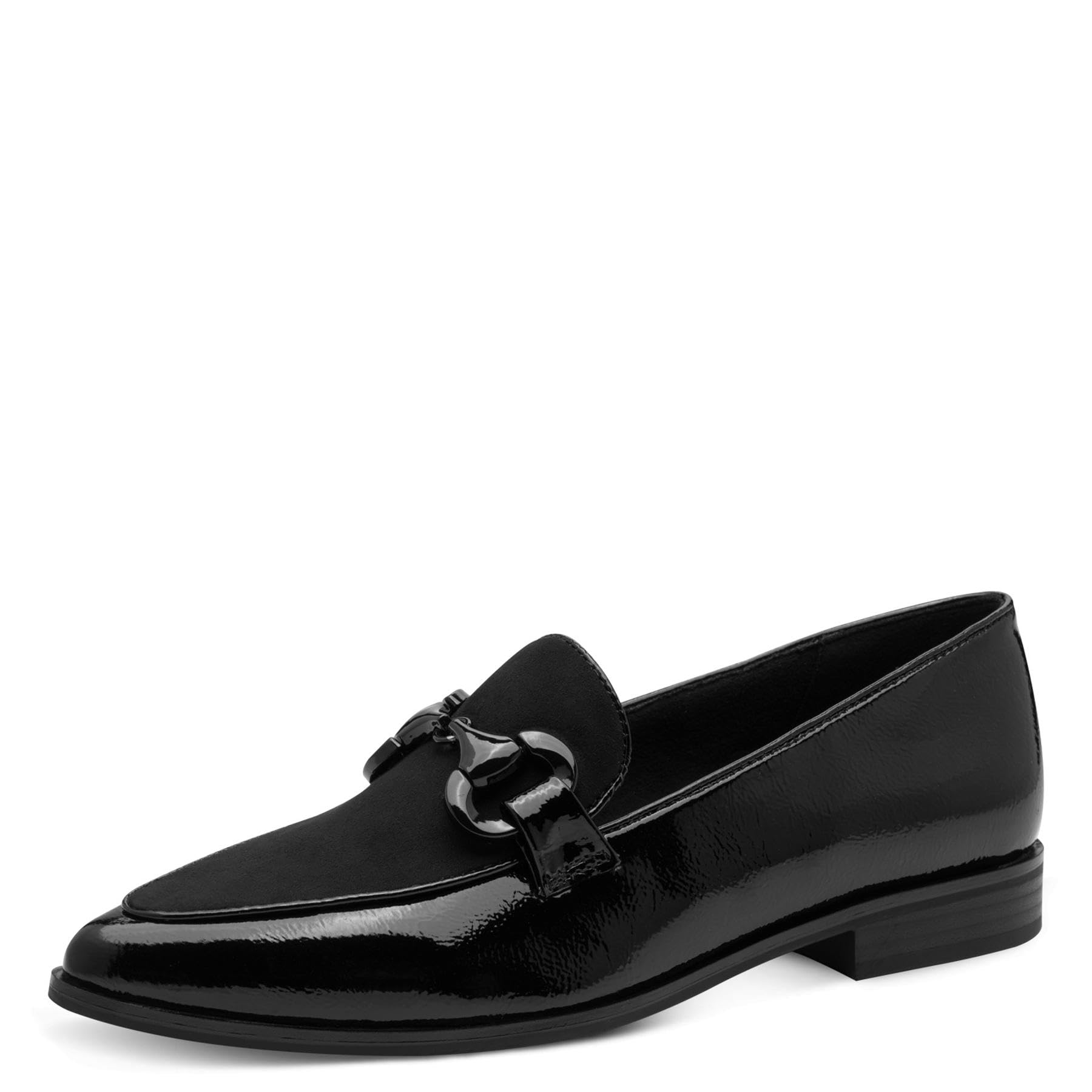 MARCO TOZZI Women's Slipper 2-24216-45 Loafer, Black Pat Comb, 6.5 UK