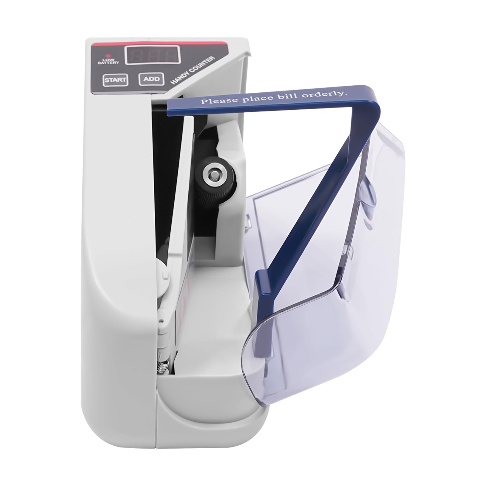 V30 Contatore di denaro, contatore di banconote portatile con indicatore LED per banche, negozi o altri luoghi in cui i soldi devono essere contati
