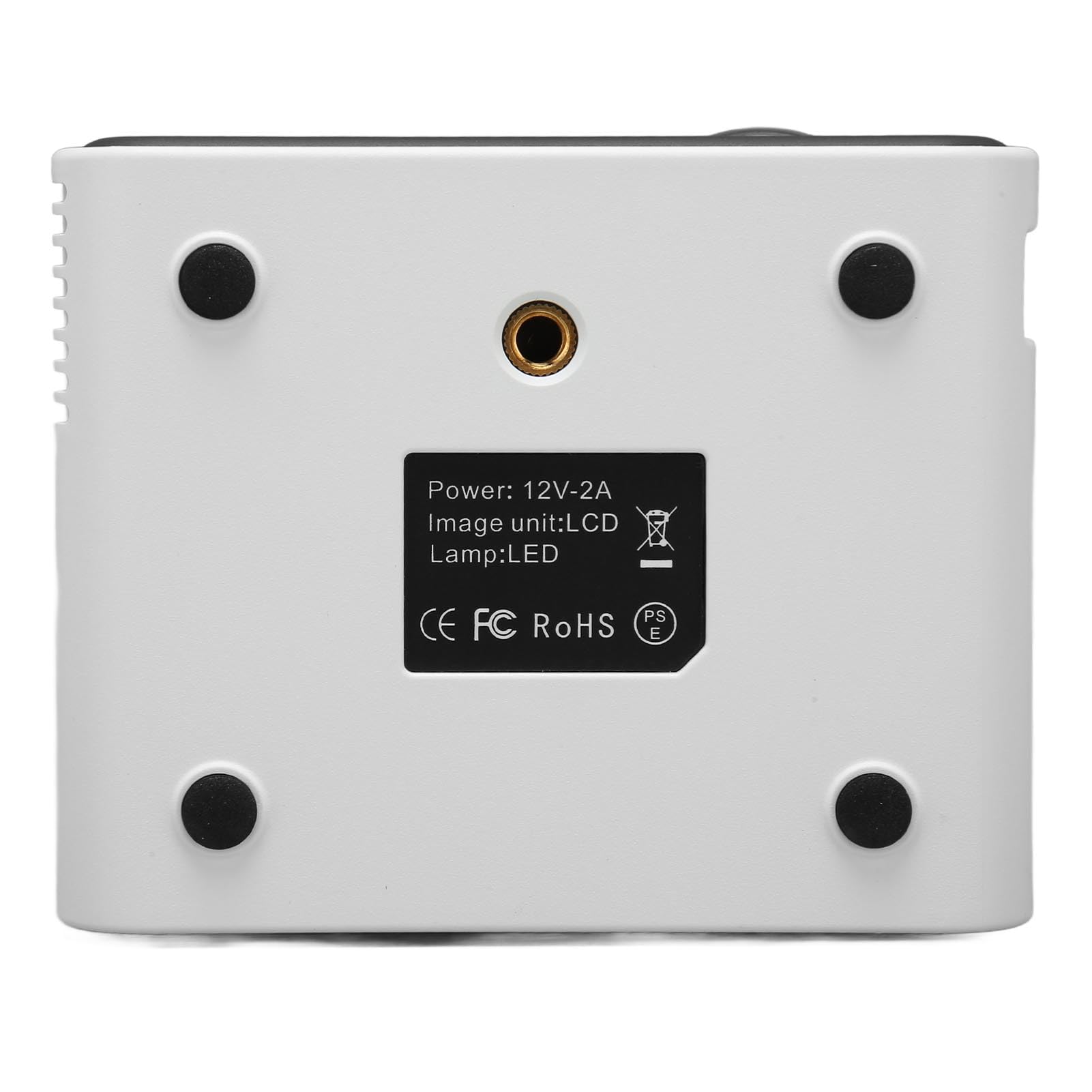 banapoy Mini Projecteur LED Full HD 1080P Portable WiFi Vidéoprojecteur pour téléphone et Ordinateur Blanc