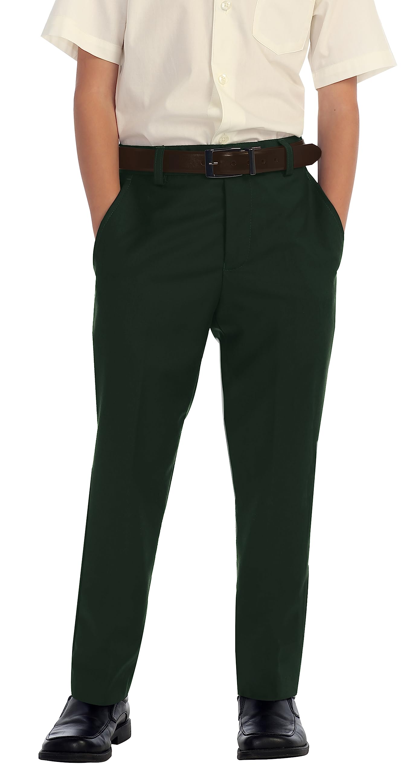 Gioberti Boys Flat Front Dress Pants
