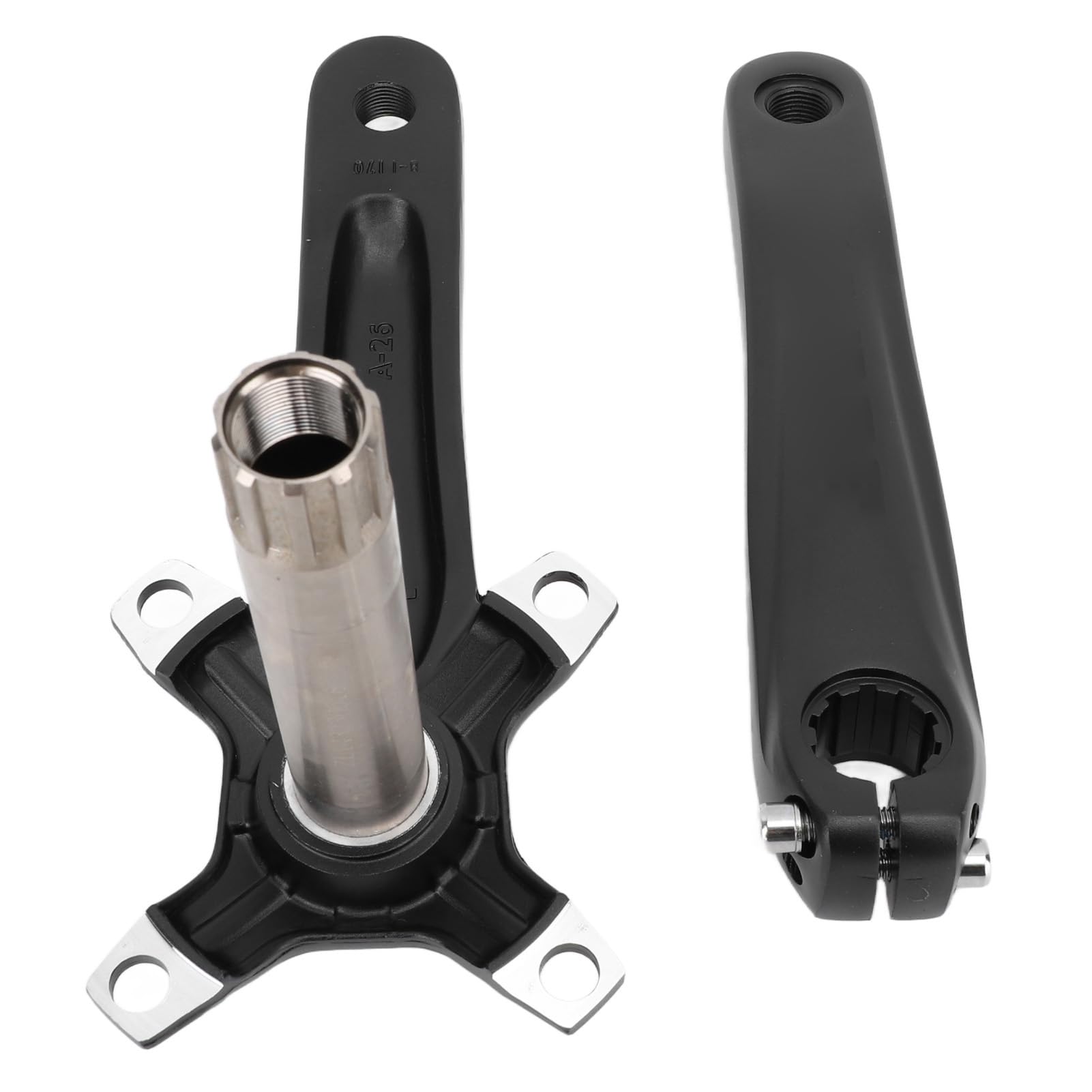 CHICIRIS Guarnitura per Mountain Bike, Set di Pedivelle in Lega di Alluminio Cavo 170mm 104 BCD con Kit Movimento Centrale, Trasferimento di Potenza Lavorato a CNC, Design Integrato per Ciclisti di