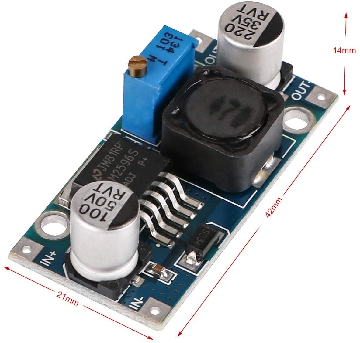 ATEC - 3 x DC/DC Step Down Converter IN:4-35V OUT:1,23-30V [3A Max] (LM-2596-S (3Pz))