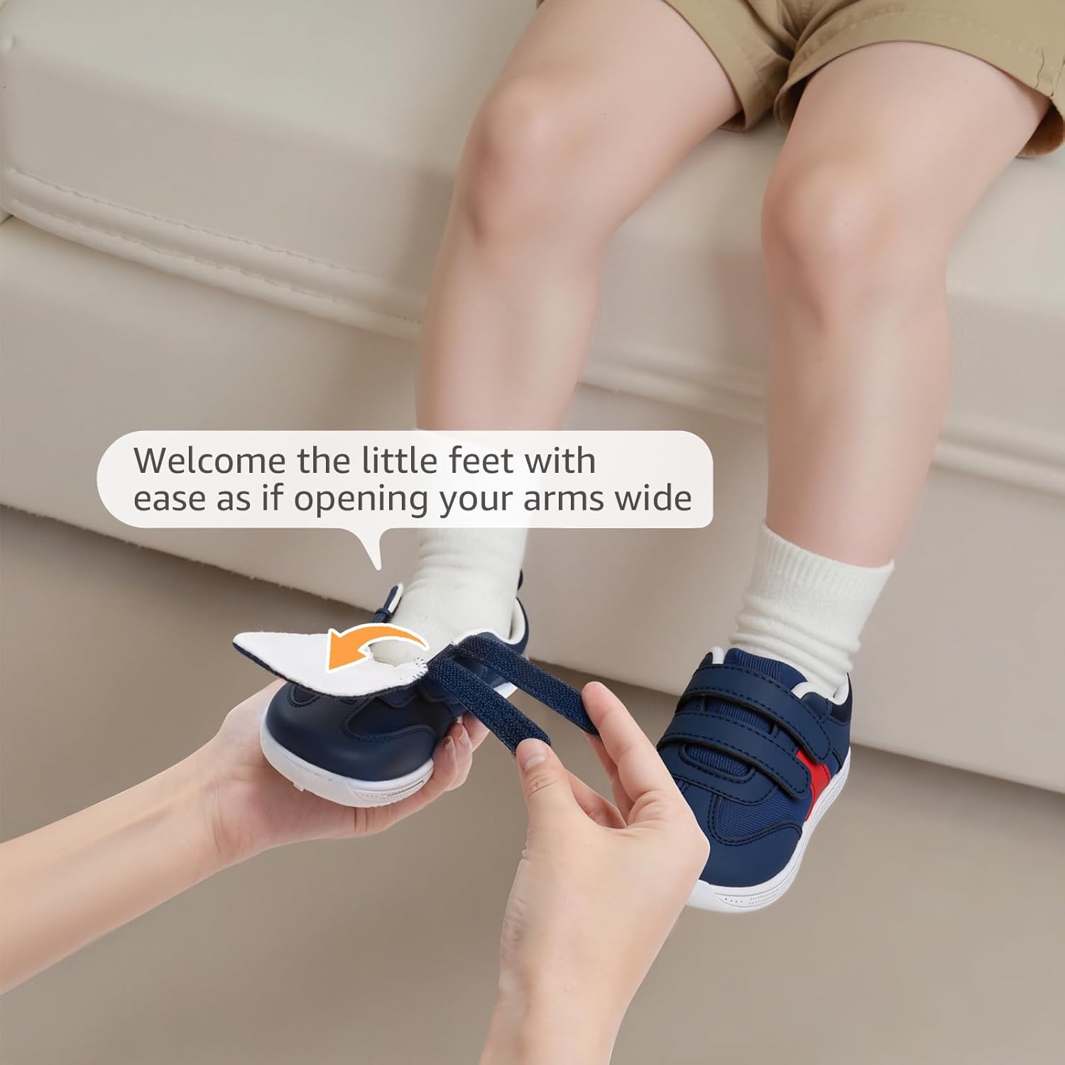 Toddler Wide Toe Box Barefoot Shoes Boys Girls Sneakers Zero Drop Kid Tennis Running Shoes Lightweight Non-Slip Comfortable Infant First Walking Shoe Outdoor Activities School - Image 7