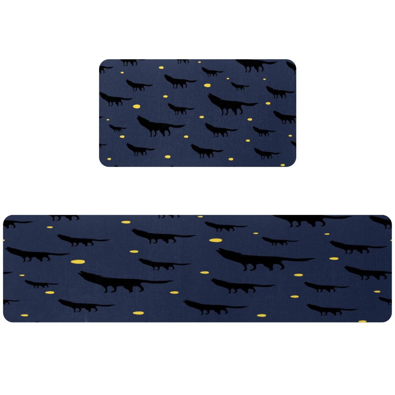 Tapete de cocina superabsorbente de 2 piezas alfombra lavable y antideslizante luna