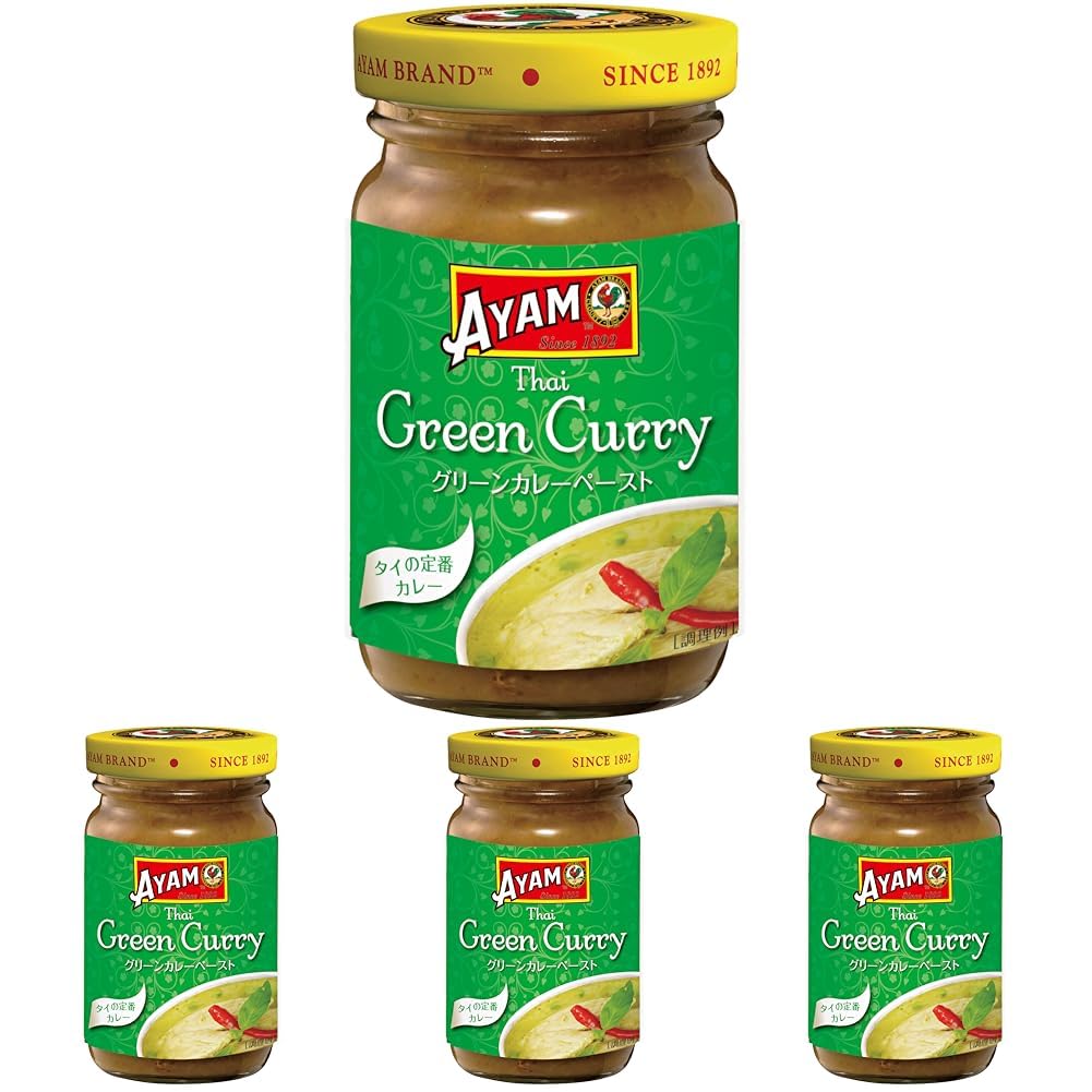 Amazon.co.jp: AYAM(アヤム) グリーンカレー ペースト 100g (添加物不