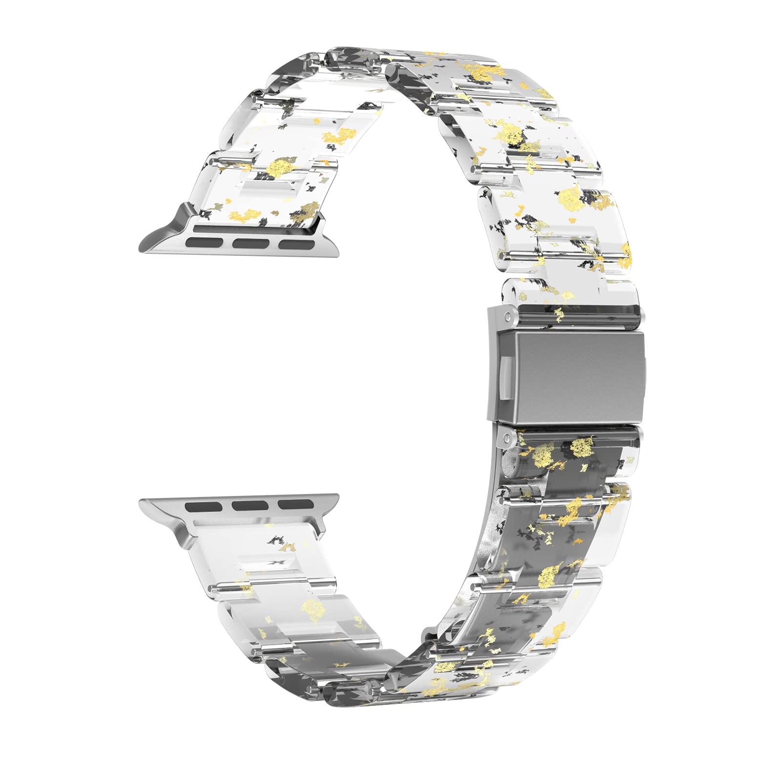 MAIRUICompatible with Apple Watch Band Series 7 SE Slim Resin Bracelet Wristband Lightweight Strap Replacement for iWatch Series 6/5/4/3/2/1, Sport/Edition