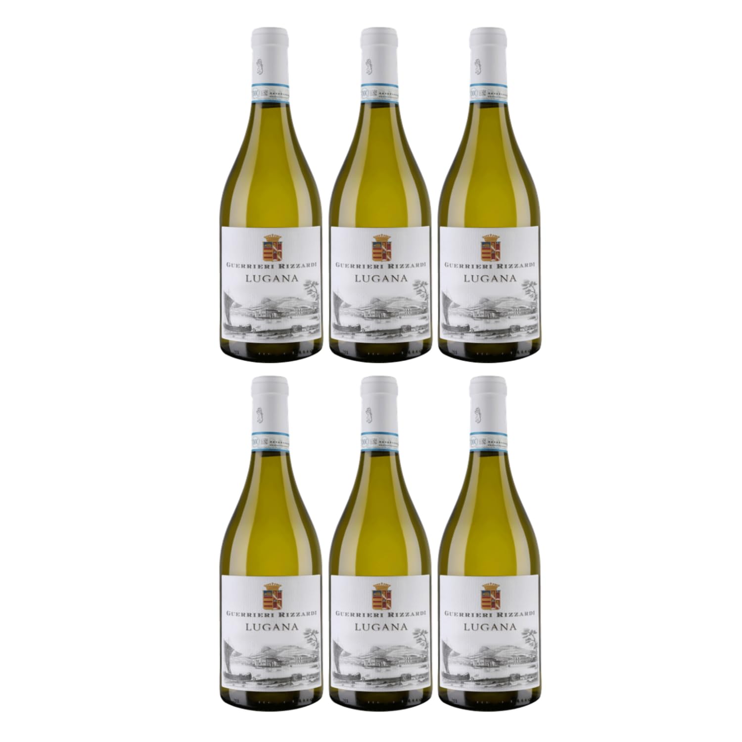 Guerrieri Rizzardi - Lugana DOC Trebbiano di Lugana Weißwein Italien weiß trocken inkl. FeinWert E-Book (6 x 0,75l)