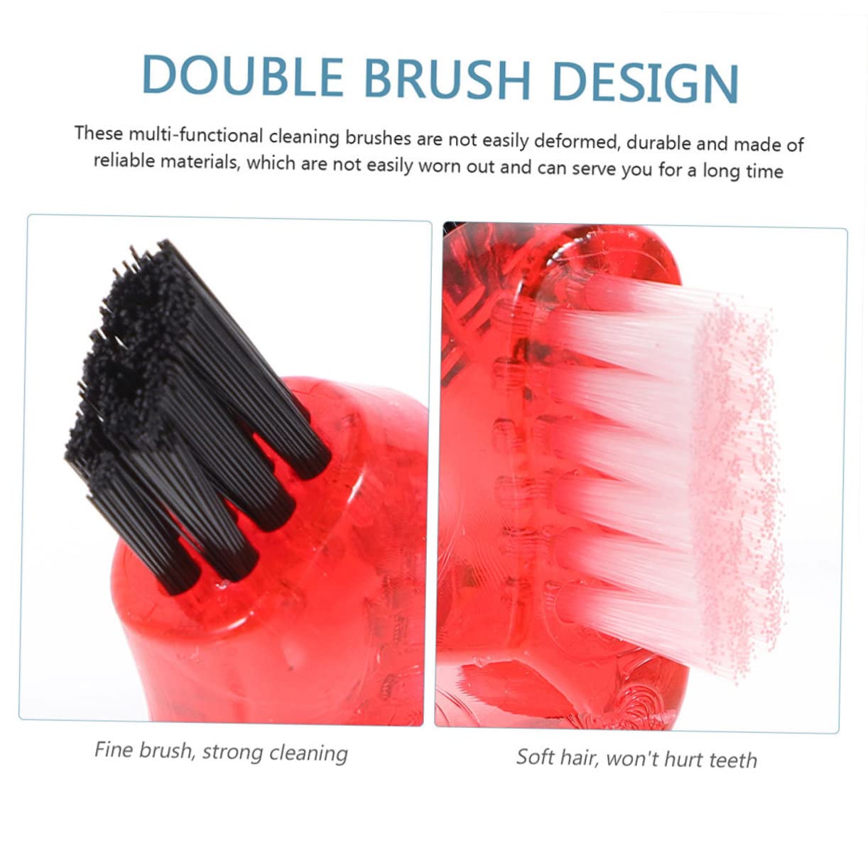 COLLBATH 15pezzi Spazzole Multifunzionali Per Dentiera Facili Usare Ergonomiche Colori Per Personale e Orale