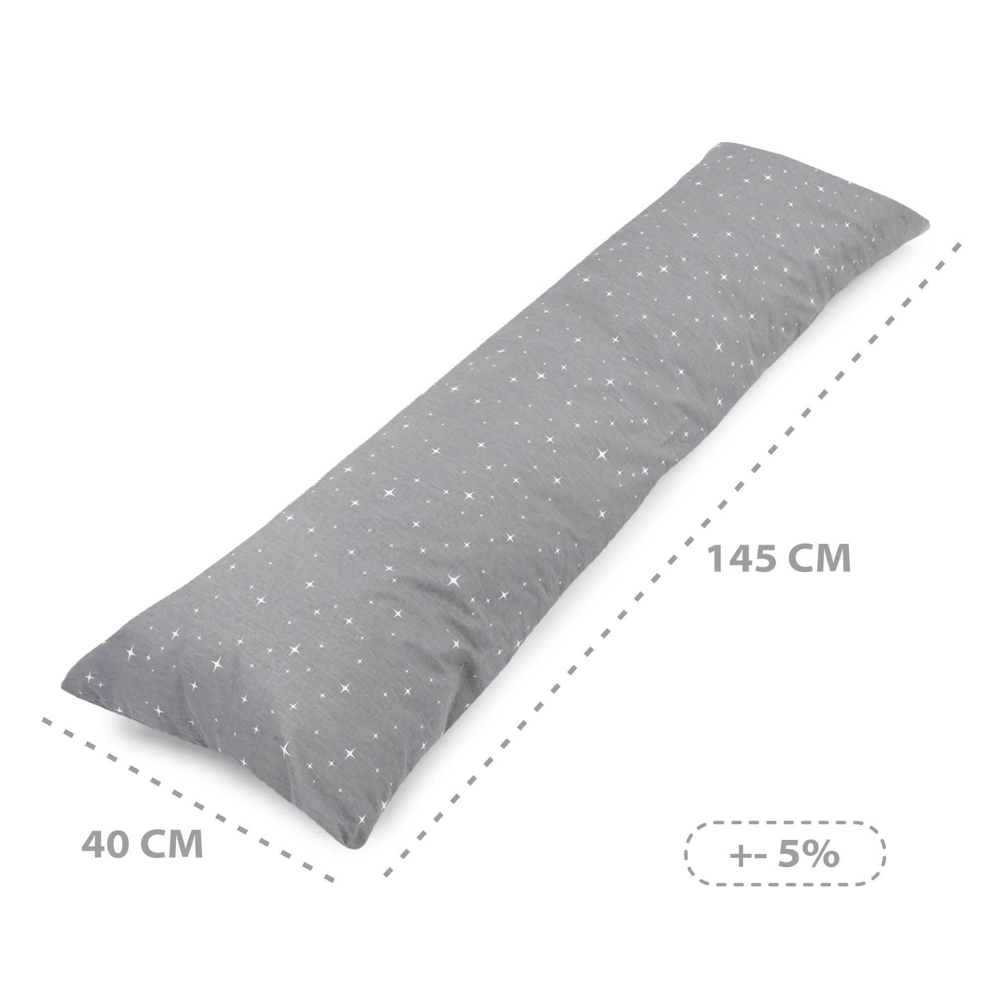 Totsy Baby Cuscino per chi dorme sul fianco con fodera Cottone 40 x 145 cm - cuscino comfort cuscino per dormire cuscino per traversina laterale cuscino per il corpo Galassia