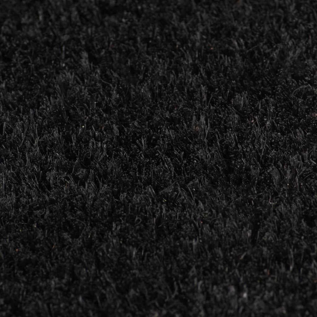 vidaXL Tapis de Porte 5 pcs Noir 40x60 cm Fibre de Coco touffeté, paillasson d'entrée, Tapis de Sol, paillasson d'extérieur, Tapis d'entrée