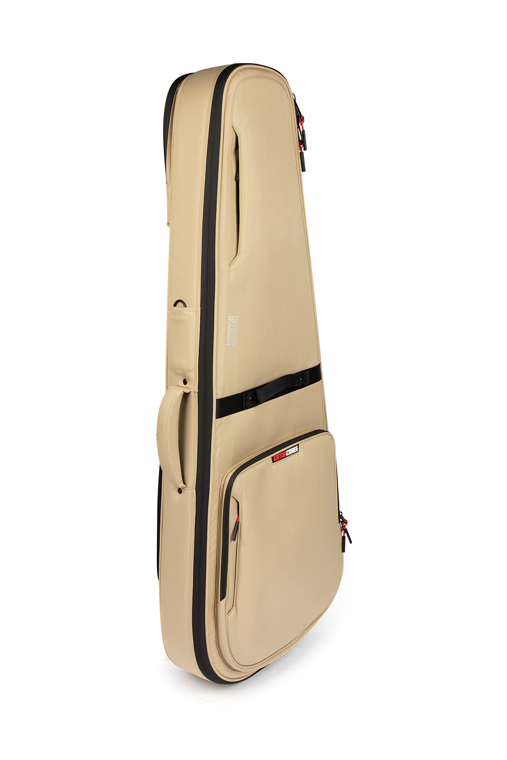 Gator Cases Icon Series Housse de Transport résistante aux intempéries pour Guitares électriques avec tirettes de Fermeture éclair verrouillables
