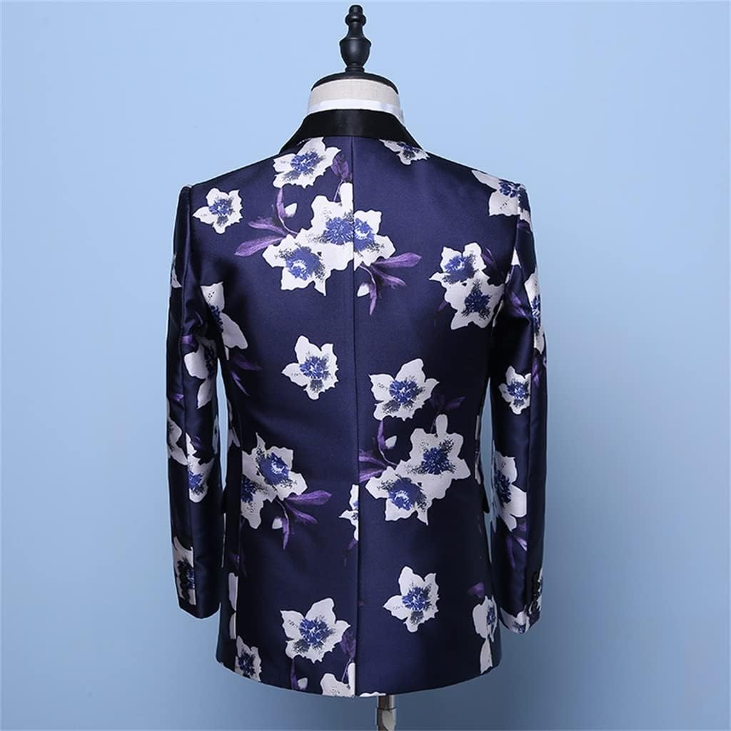 Suit Korean Version Banquet Slim Fitting Men's Color Youth Walk Show Performance Dress
