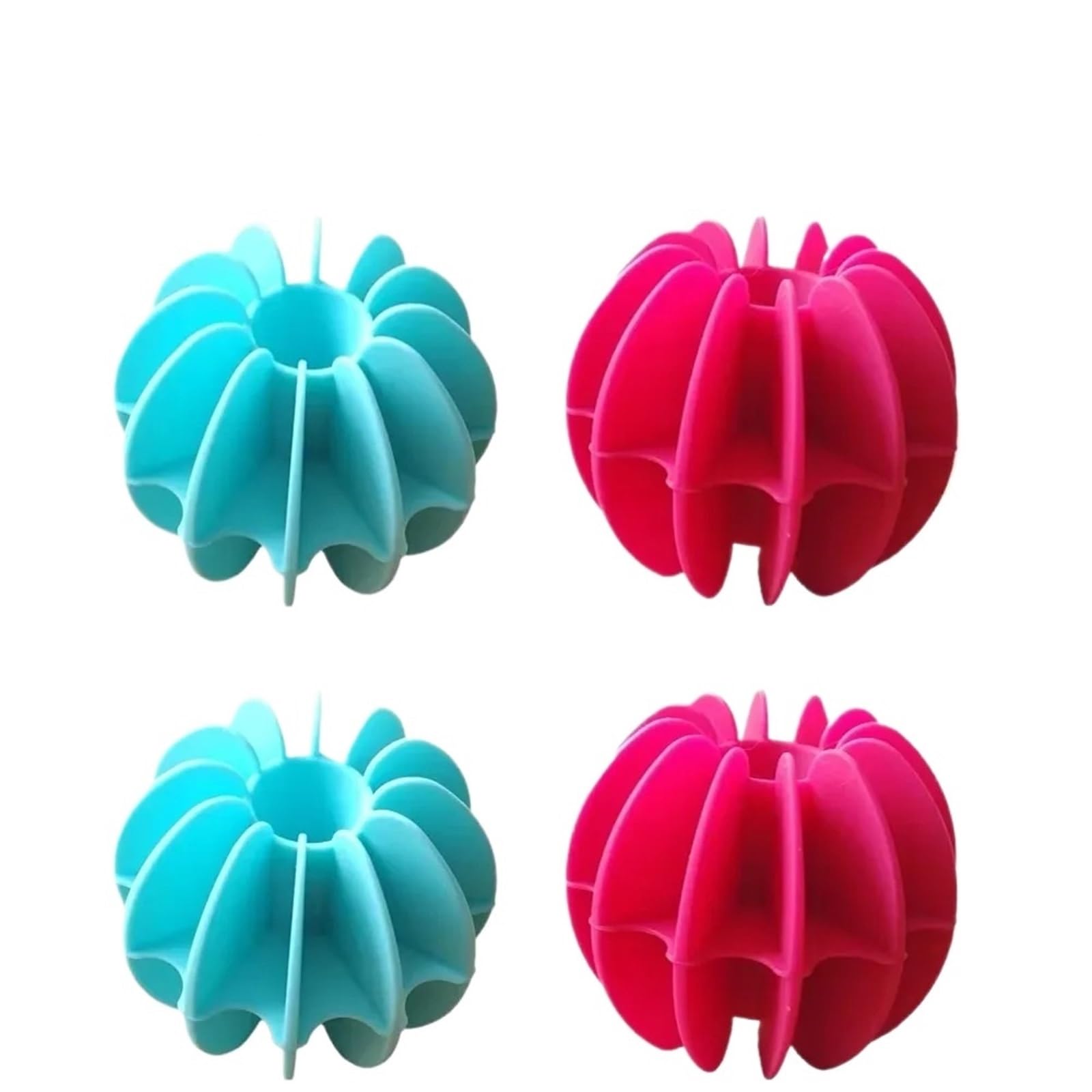 Shungong Reusable Washing Balls - 4 Pack Non-Twist Tangle-Free Laundry Balls For Delicate Clothes, Color Safe Washer Helper