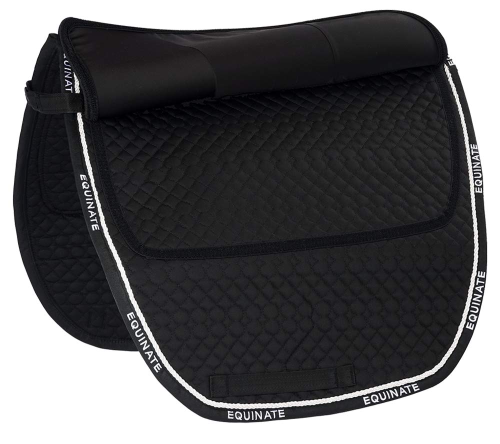 Equinate 3 Zonen Korrektur Schabracke Allround mit 8 Memory Foam Einlagen zur Sattelanpassung