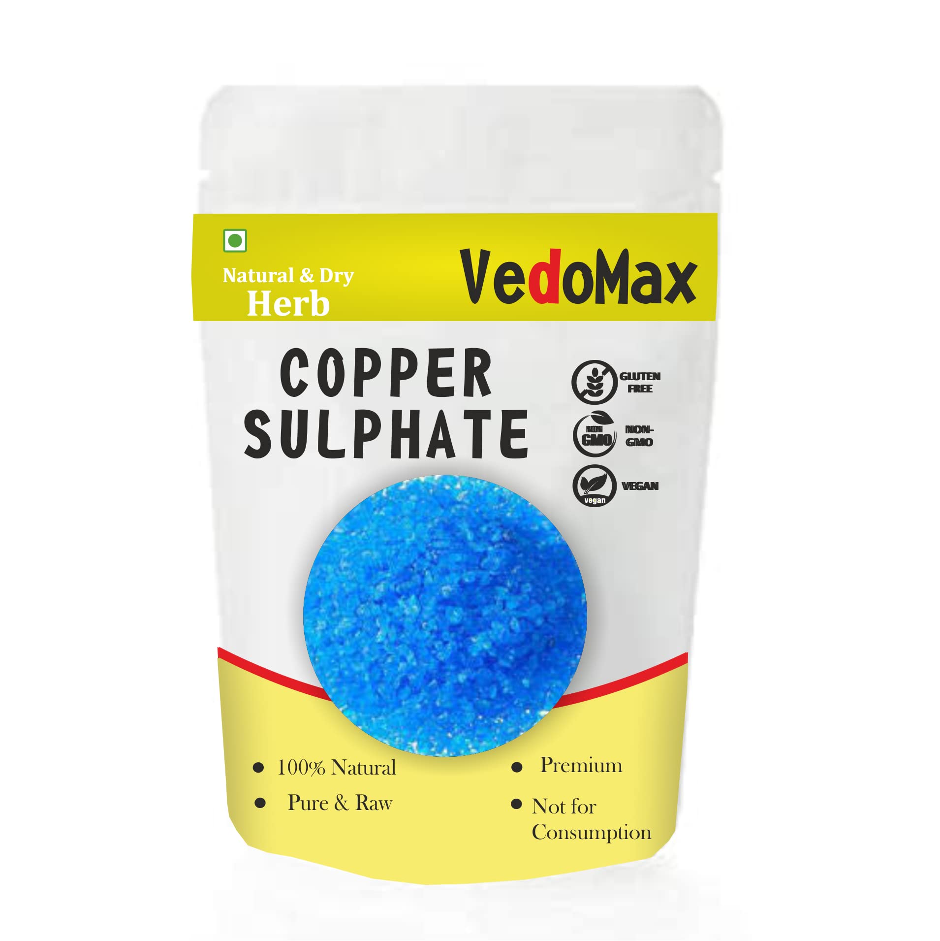 VedoMax Neela Thotha - Tutia - Copper sulfate | Copper sulphate | - नीला थोथा (100 gm) (B09XJ1XMY5) Amazon Price History, Amazon Price Tracker