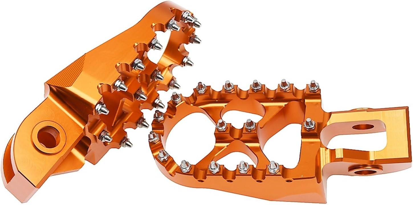 Motorcycle pedal Motorcycle Peg Footrest Footpeg Pedals Fit For K-tm EXC EXCF SX XC Fit For TE FE TX FX TC FC 125 200 250 300 350 400 450 500(Black)