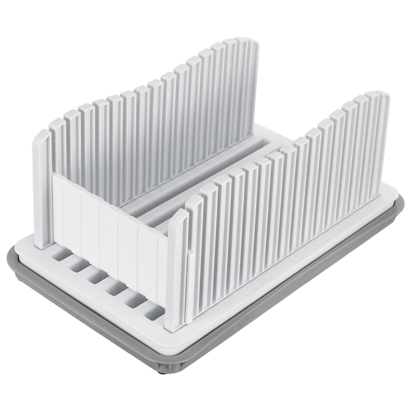 Planche à découper compacte cuisine avec ramasse-miettes et guide plastique réglable