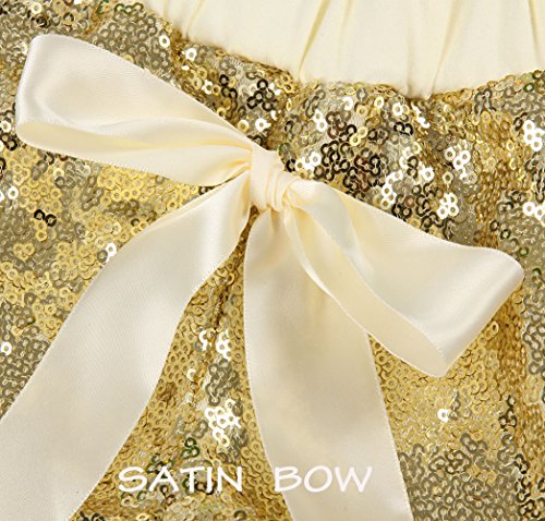 Cilucu Baby Girls Shorts Toddler Sequin Shorts Sparkles On Both Sides Gold 12 Months #TOP3