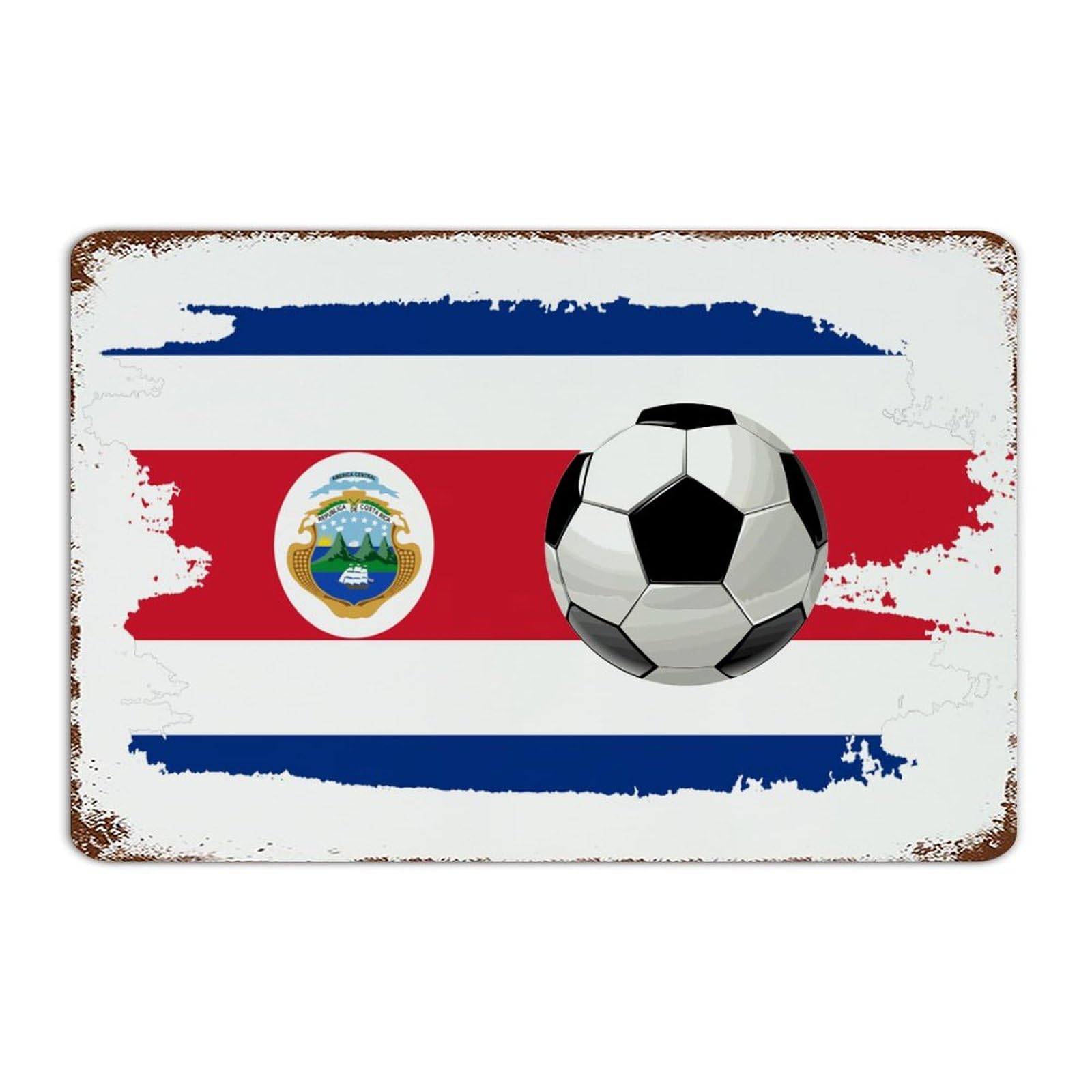 Panneau de football Costa Rica pour habiller les murs d'une décoration man cave unique