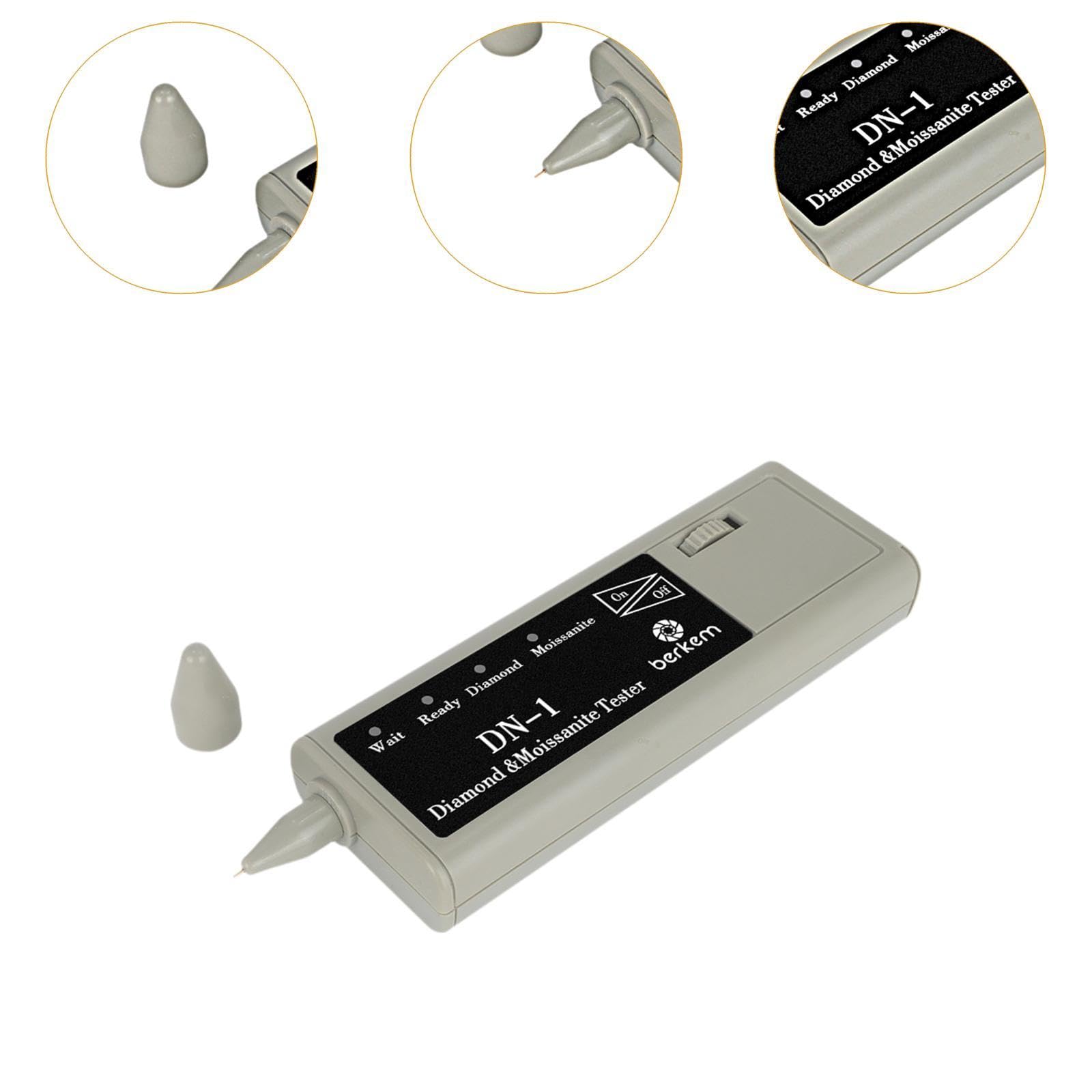 Colaxi Diamond Tester Pen Testing Tool Electronic Stone Hardness Portable Thermal Conductivity Meter for Novice and Expert GEM Jade