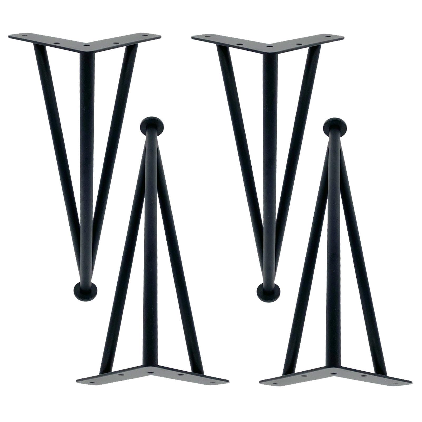 Set di 4 Gambe di Supporto per Mobili Regolabili in Altezza,Gambe da Tavolo in Metallo,Piedini per Mobili di Ricambio per Impieghi Gravosi,per Dresser/caffè/Divano/Armadio,Black-25cm/9.8in