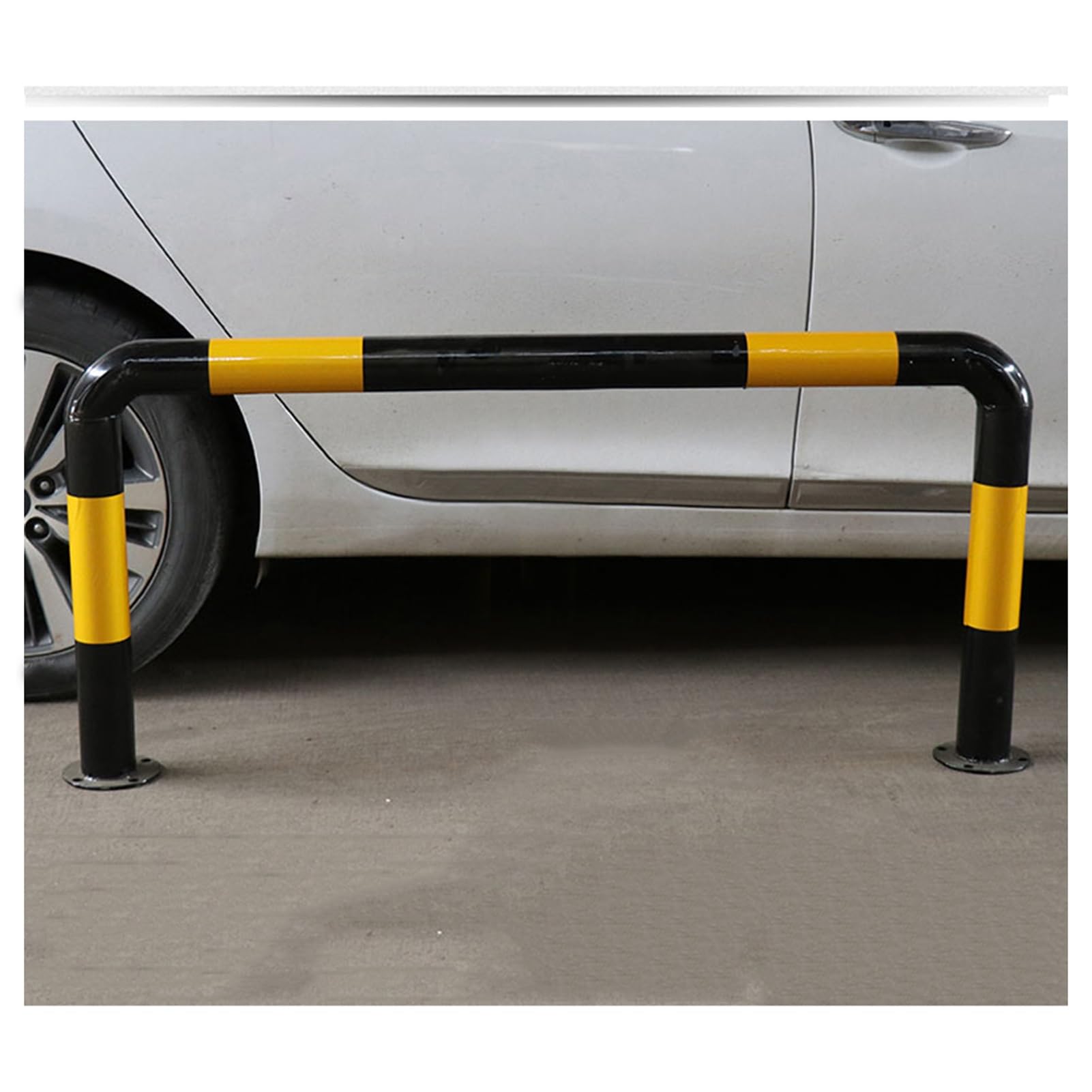 AYCDL Car Blocker, U-Shaped Guardrail -Collision Bar,U Shape Security Bollards,Car Blocker Bumper for Garage Driveway,Garage Walls and Car,Black-39.37 x 23.6in