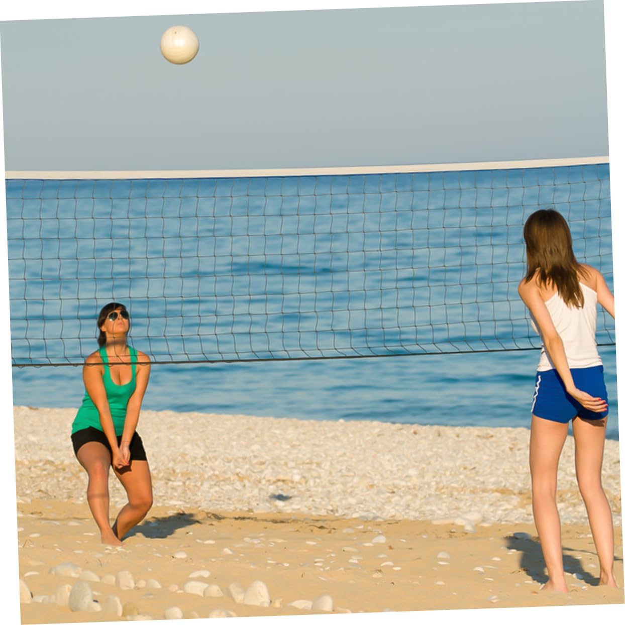 ibasenice 1pc Volleyball Net Pe Replacement Net for Training and Competition Lightweight and Portable for Outdoor and Indoor Games