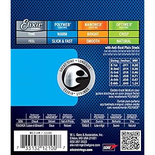 Cordes Elixir® pour guitare électrique avec revêtement POLYWEB®, Medium (.011-.049) - Les Beatles, Paul McCartney, John Lennon, RIngo Starr, George Harrison Cordes Elixir® pour guitare électrique avec revêtement POLYWEB®, Medium (.011-.049) – Image 2