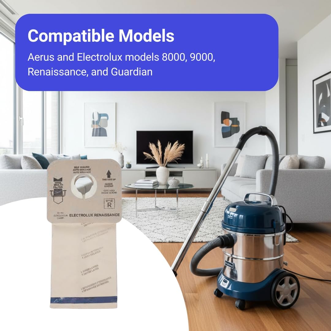 VacBagsUSA 4-Ply Replacement Vacuum Cleaner Bags For Electrolux "R" Tank (100)